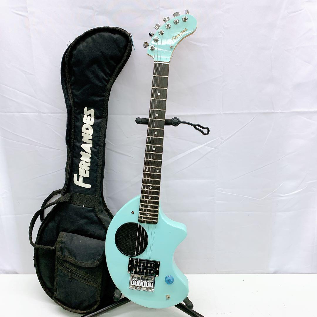9AB035 フェルナンデス ZO-3 エレキギター ミントグリーン アンプ内蔵
