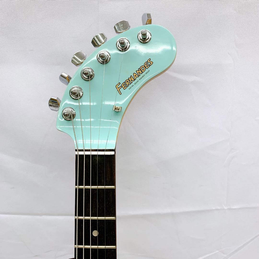 9AB035 フェルナンデス ZO-3 エレキギター ミントグリーン アンプ内蔵