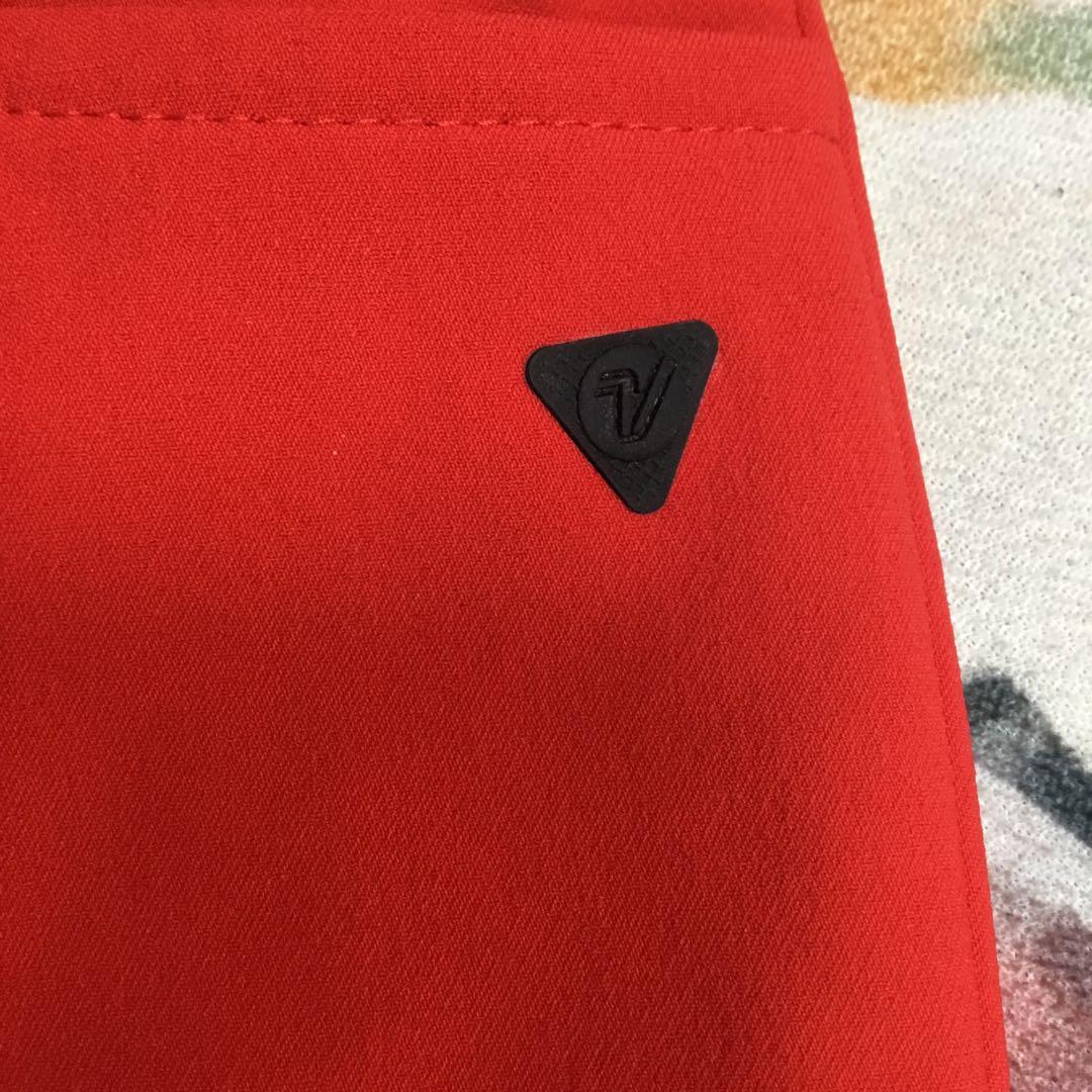 タグ付け☆ レディース ゴルフパンツ レッド　サイズM