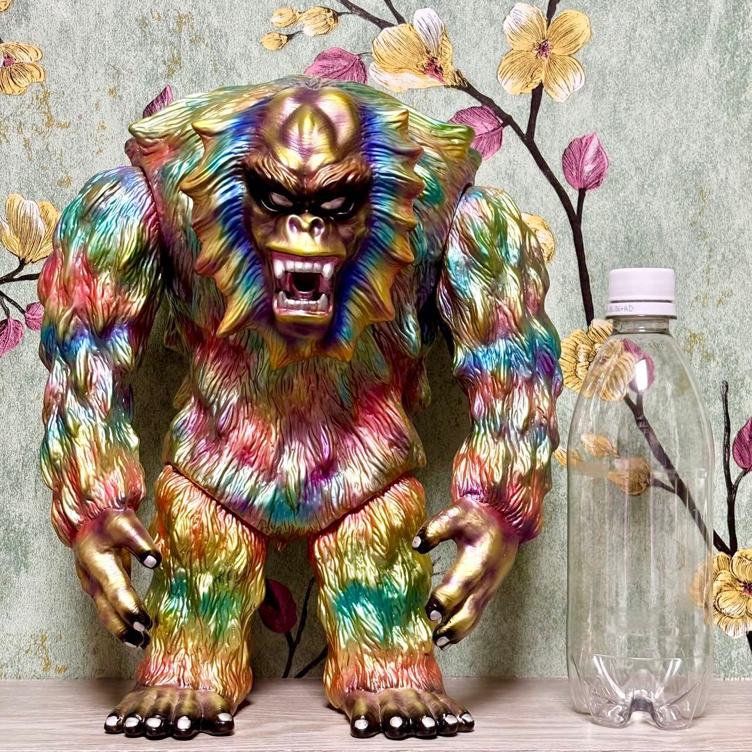 GEEK! 『獣人オメガ 金猿』 カスタム塗装 ソフビ インディーズ 30cm！