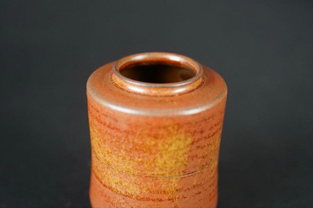 鬼丸碧山 作 高取茶入 共箱 仕覆付 茶道具 保証品