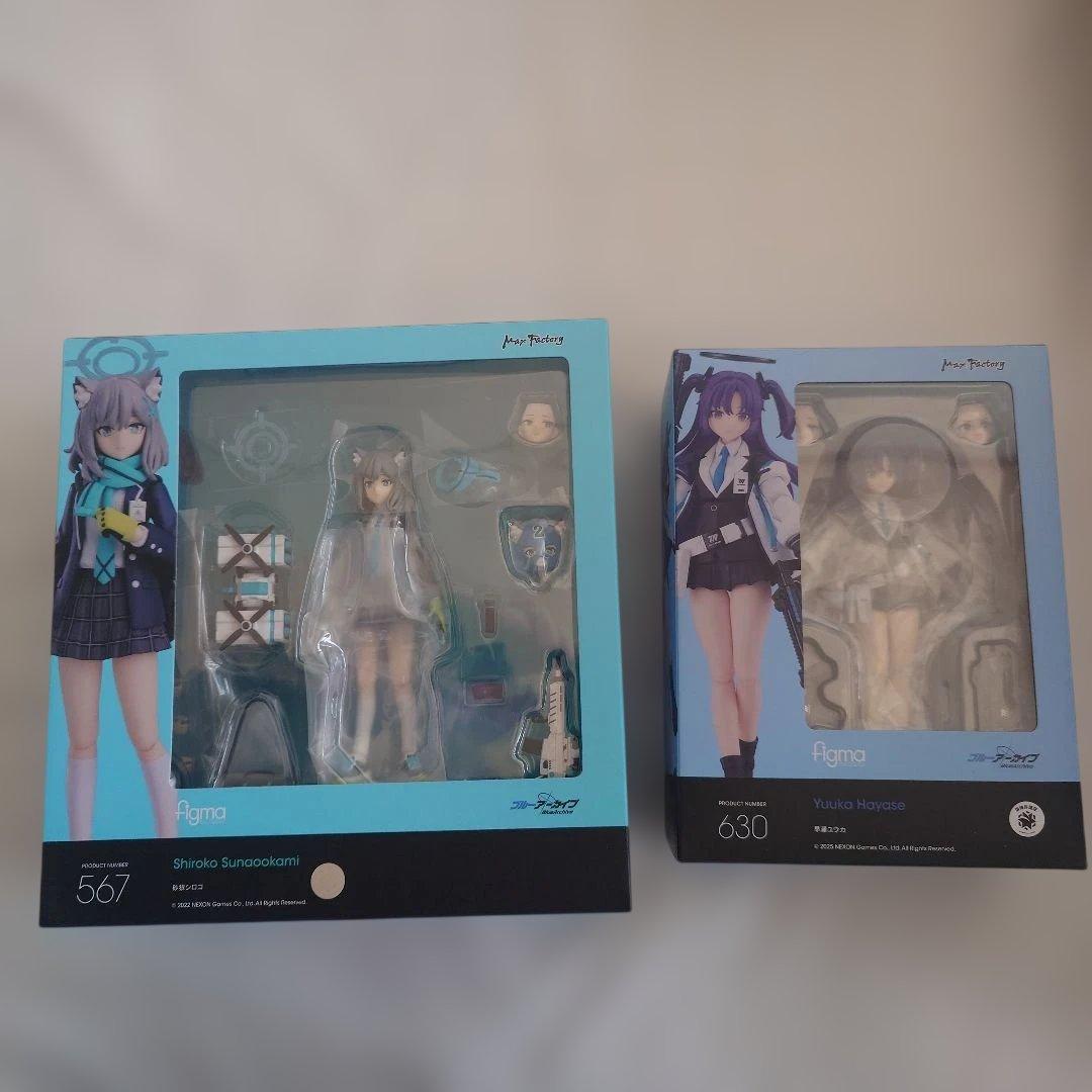 figma ブルーアーカイブ　早瀬ユウカ　砂狼シロコ　セット