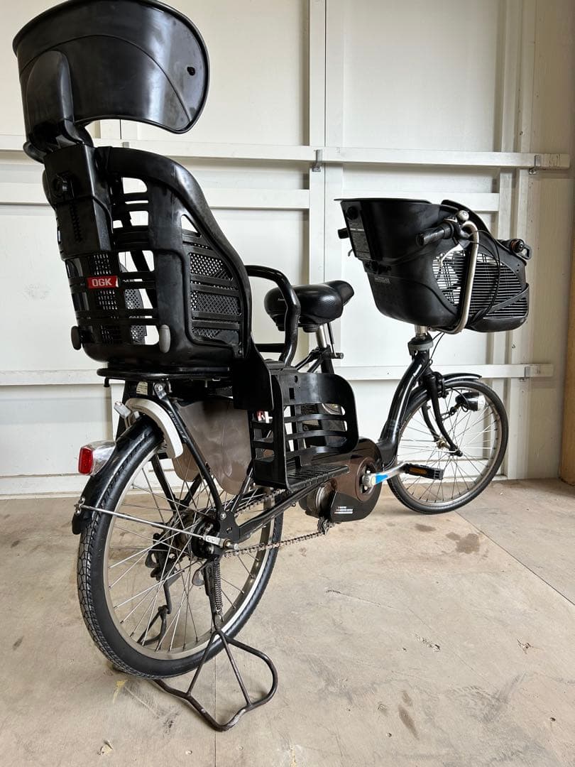 Panasonic 電動アシスト自転車 前後チャイルドシート付き ブラック