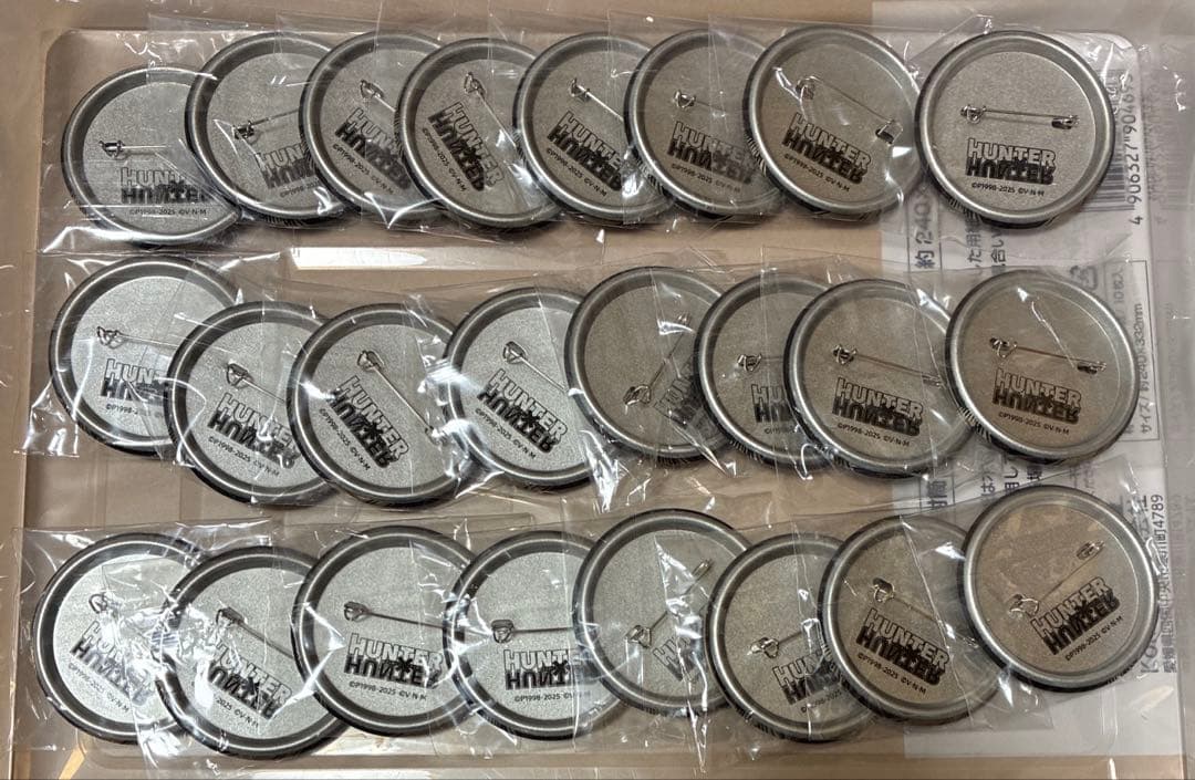 HUNTER×HUNTER 中国　彫金シリーズ　缶バッジ　彫金　マチ　セット