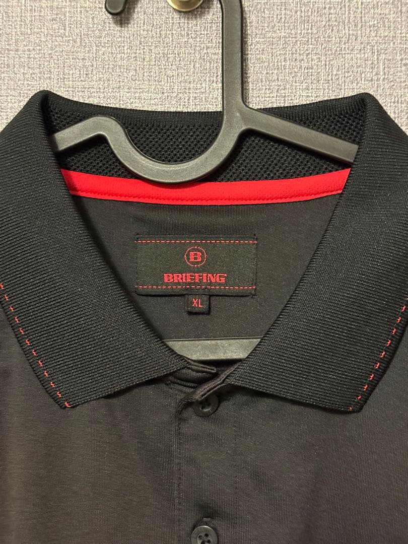 BRIEFING ブラック ポロシャツ XL