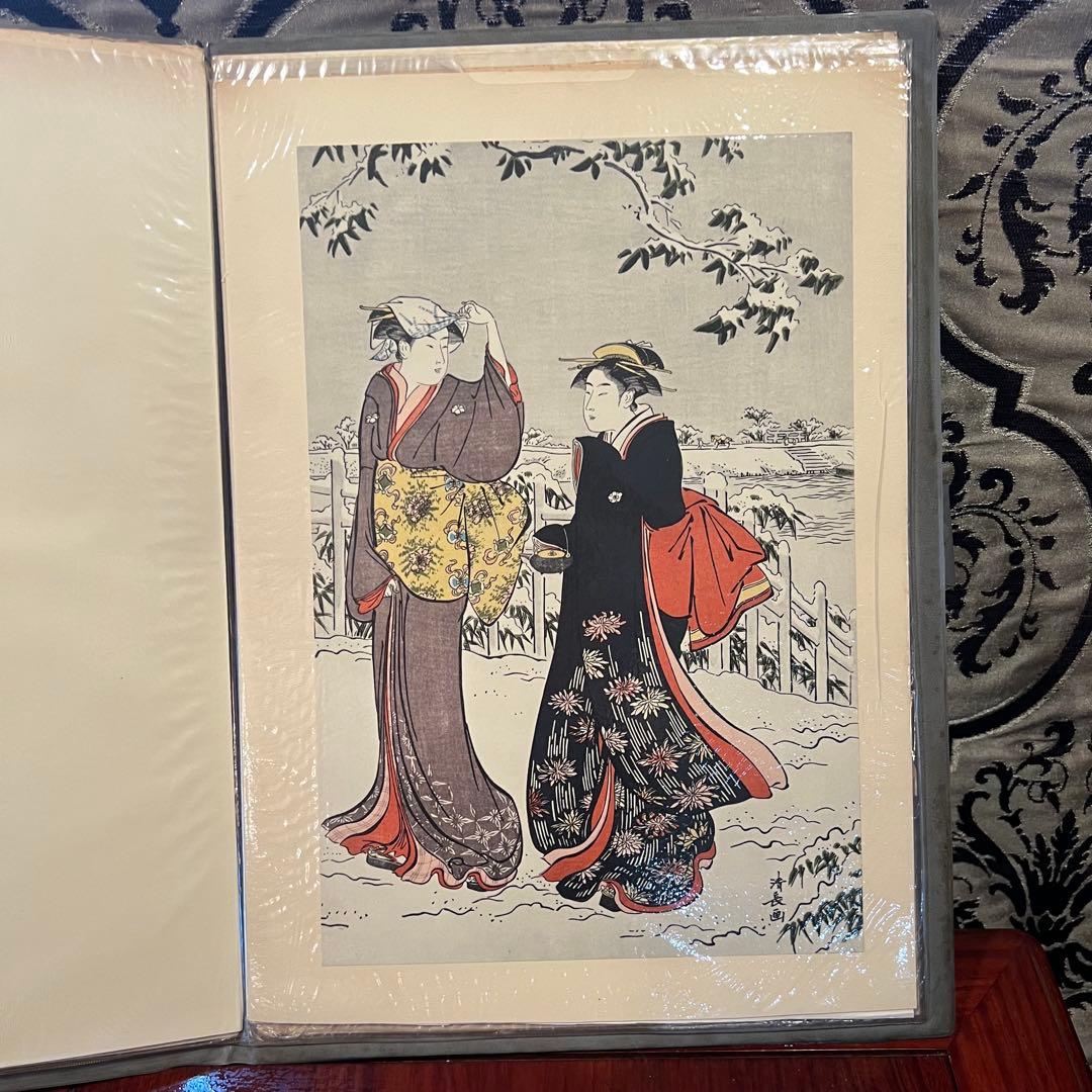 貴重　清長　鳥居清長 浮世絵名品選　集英社 kiyonaga Ukiyo-e