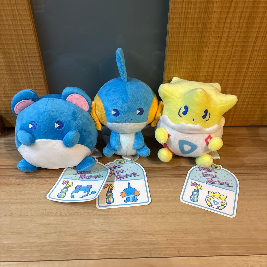 ポケモン ぬいぐるみ サイコソーダ リフレッシュ トゲピー ミズゴロウ マリル