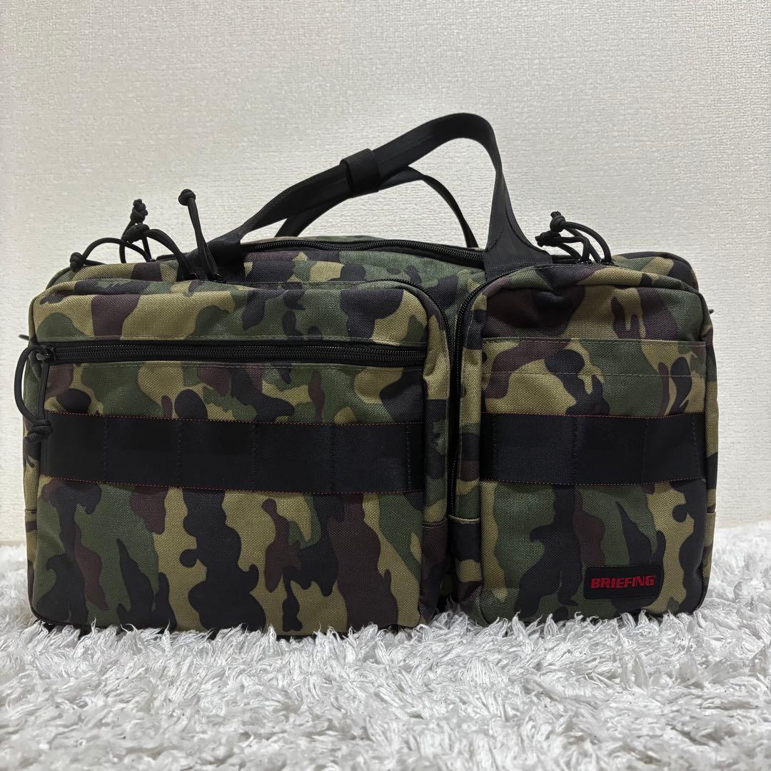 ✨美品✨ブリーフィング BRIEFING ゴルフ ボストンバッグ 迷彩 多機能