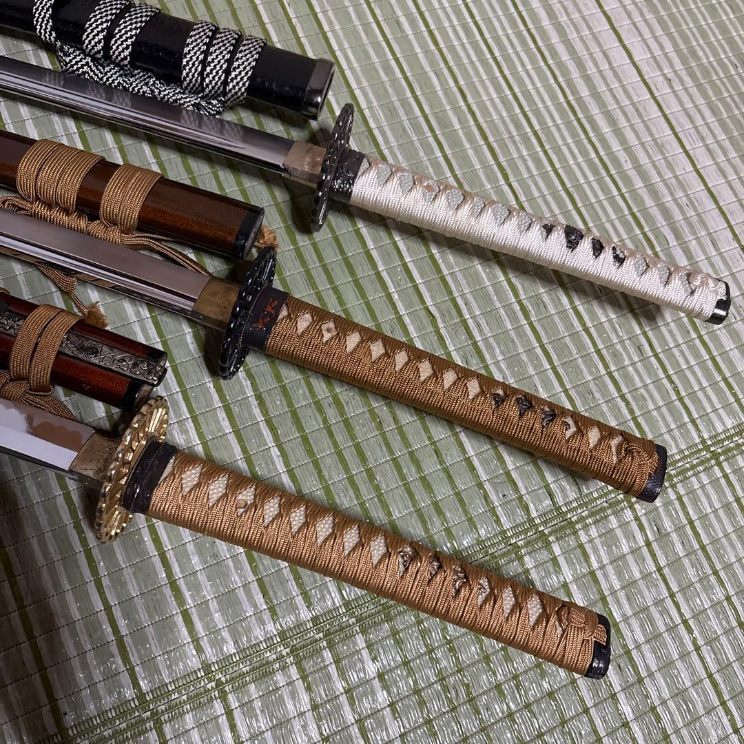 模造刀　模擬刀　小柄　武士　侍　伝統工芸　剣　ソード　太刀　　鍔　3本セット