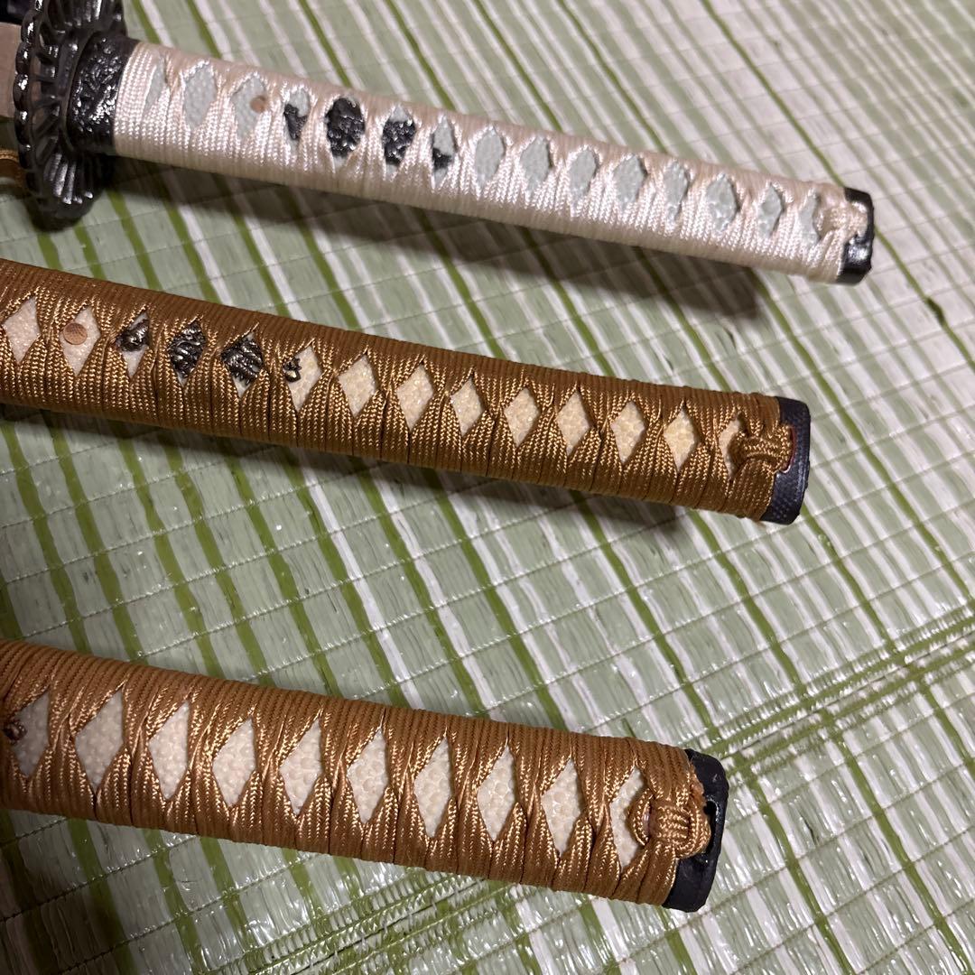 模造刀　模擬刀　小柄　武士　侍　伝統工芸　剣　ソード　太刀　　鍔　3本セット