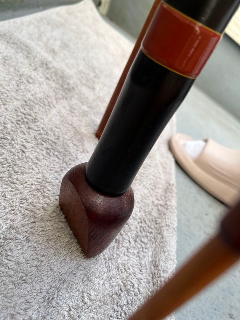 石鯛和竿　俊貞作　総巻総塗り竹竿　石鯛竿　美品