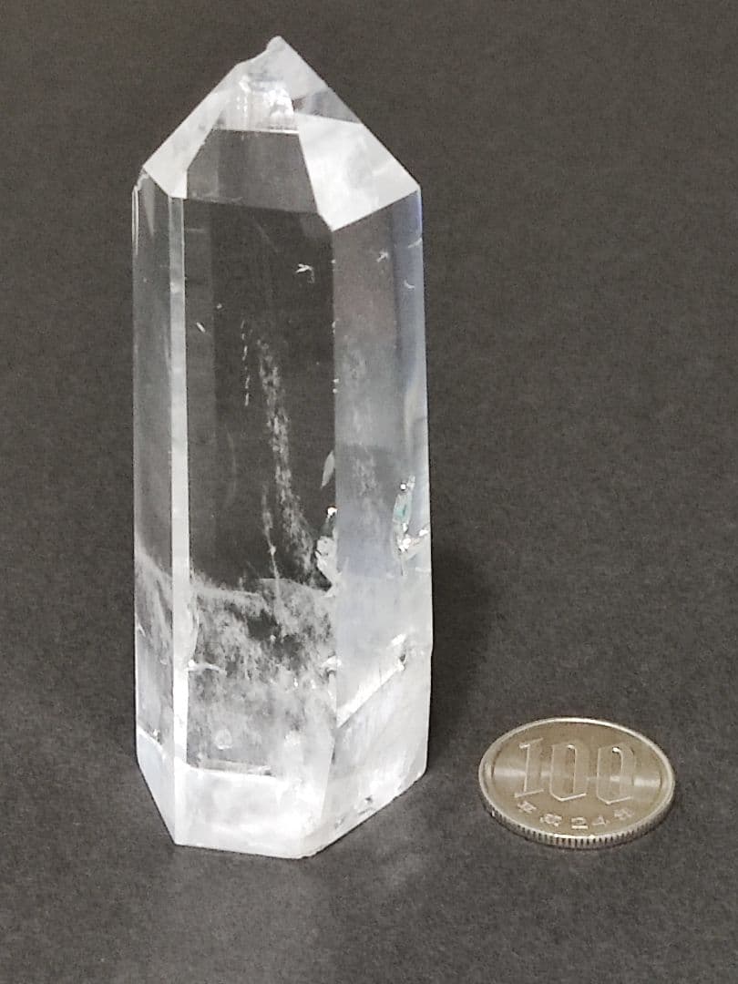 パワーストーン　エンジェルラダー入りクォーツ　ポイント　132g　No.165