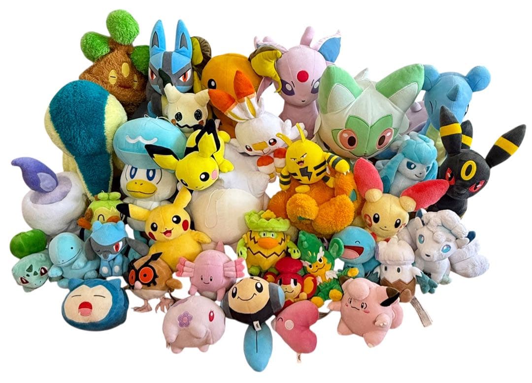 ポケモン ぬいぐるみ まとめ売り タグ付きあり 美品　ルンパッパ　ピカチュウ他