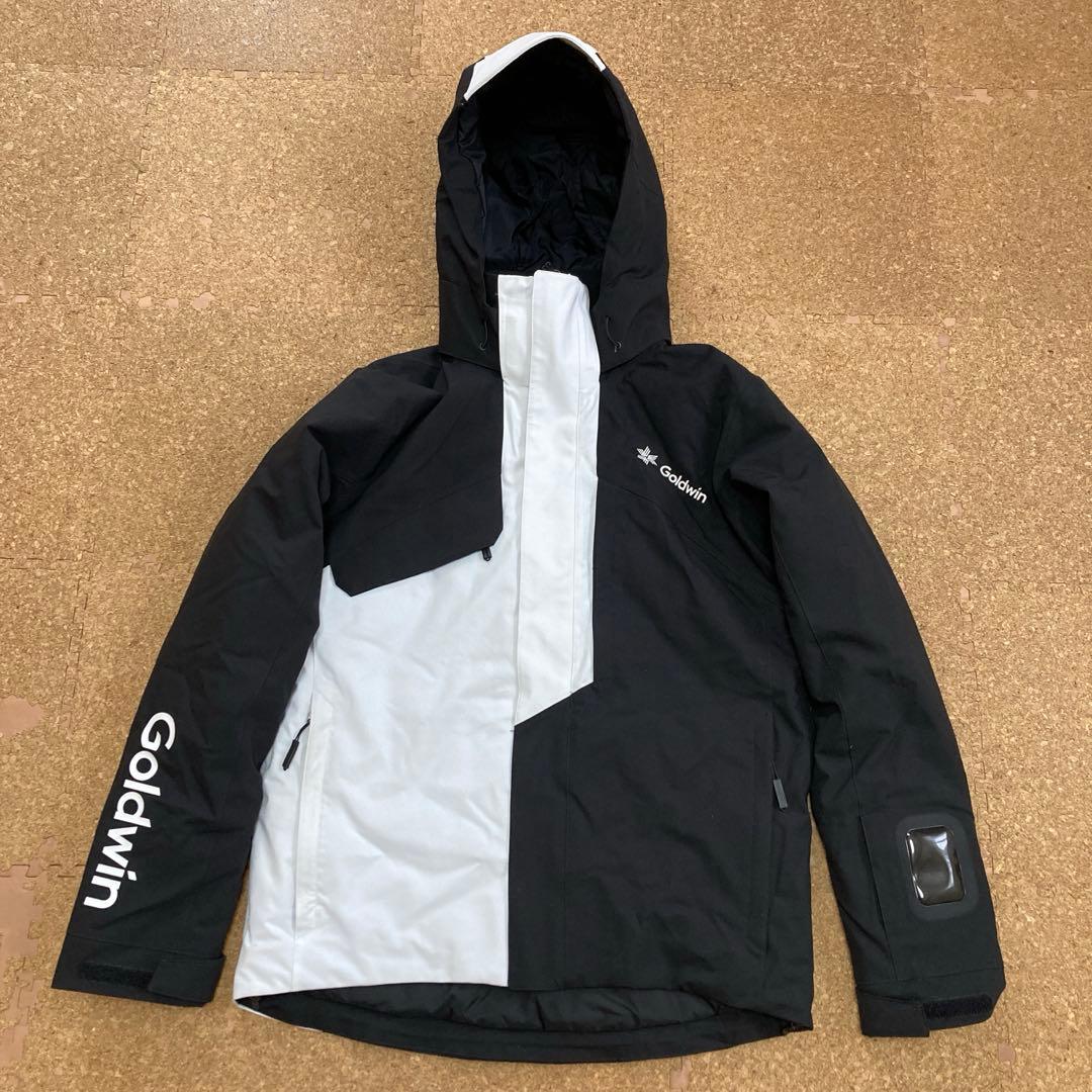 【美品】ゴールドウィンGOLDWINスキーウェア スキー ジャケットMメンズ黒白