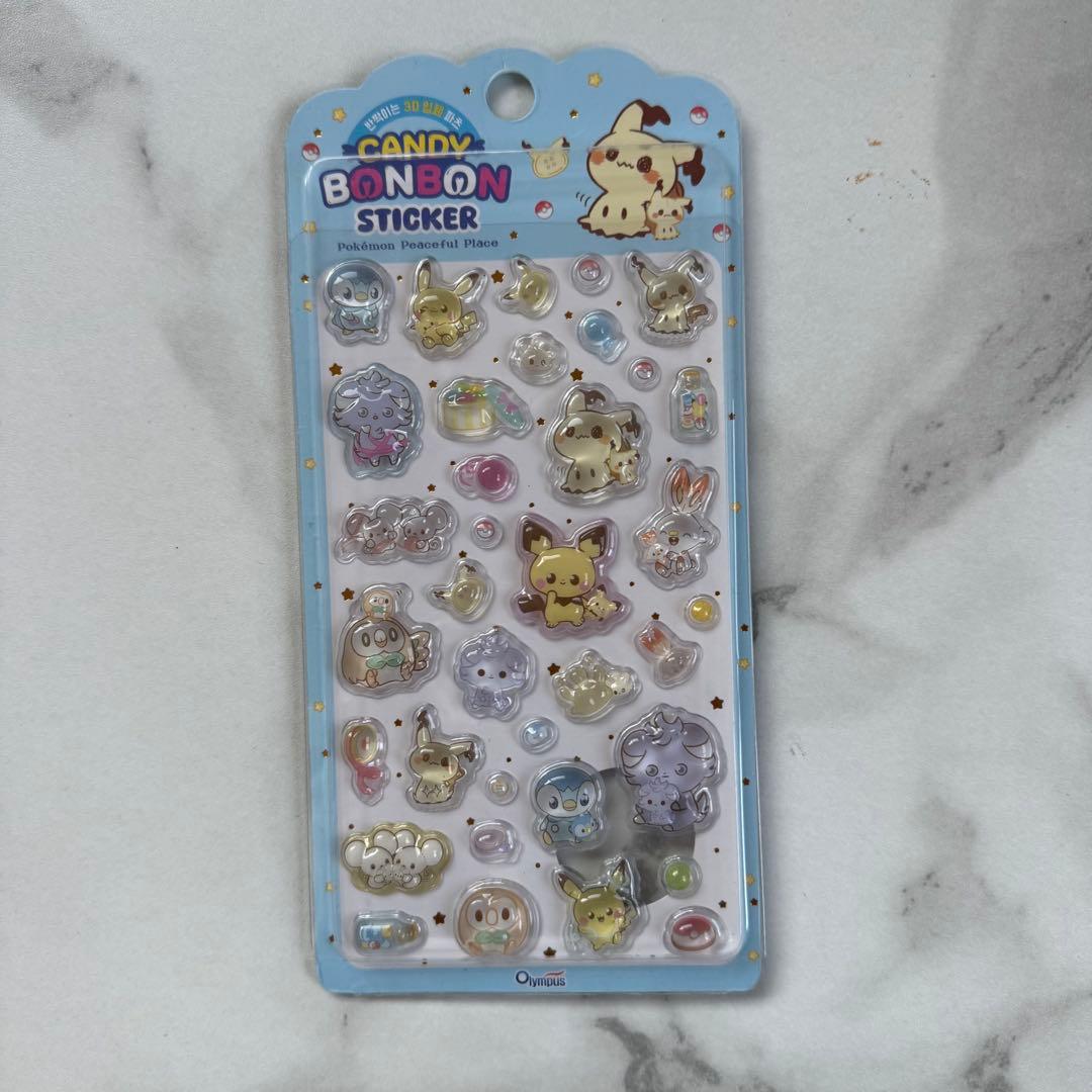 シール　サンリオ　ポケモン　セット　ぷくぷく　ボンボンシール