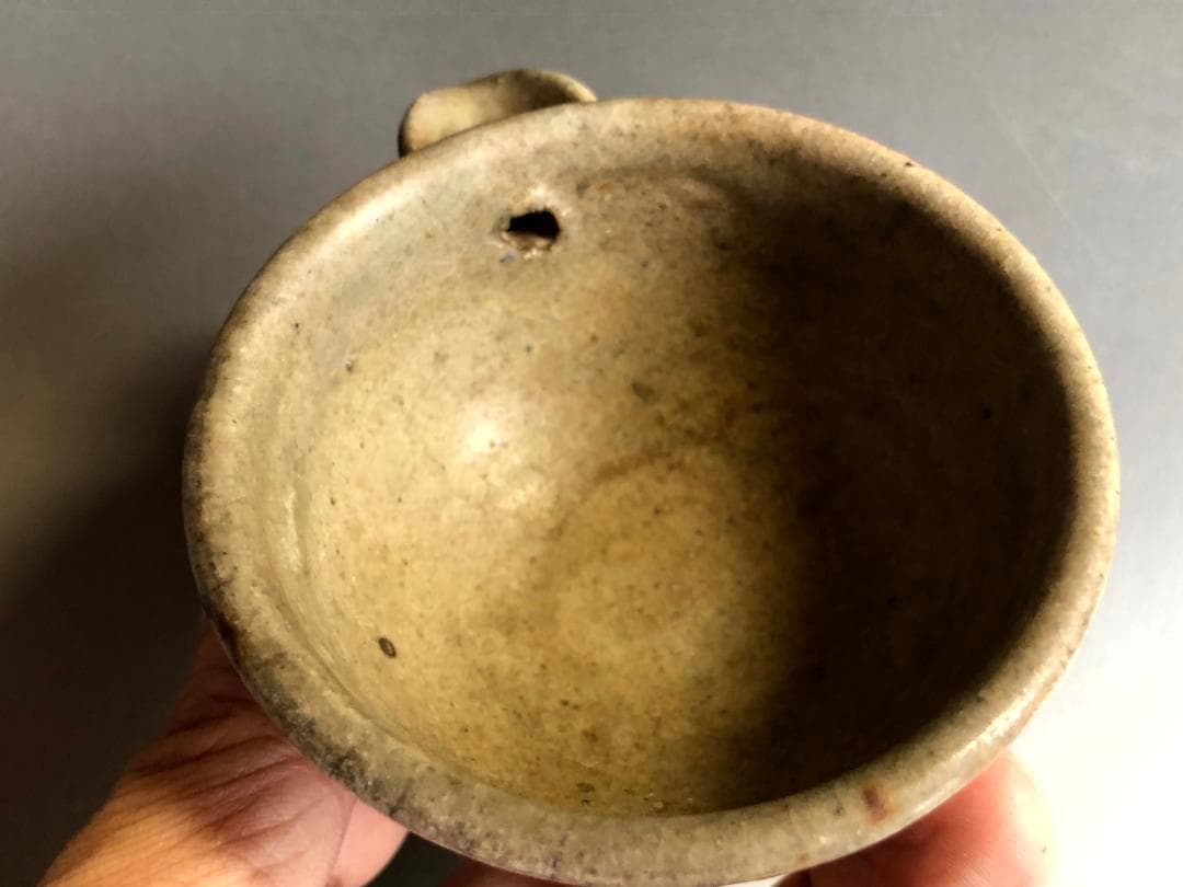 酒器■古唐津名品片口 江戸期 コレクター所蔵品 酒器 ぐい呑み 時代物 骨董品■