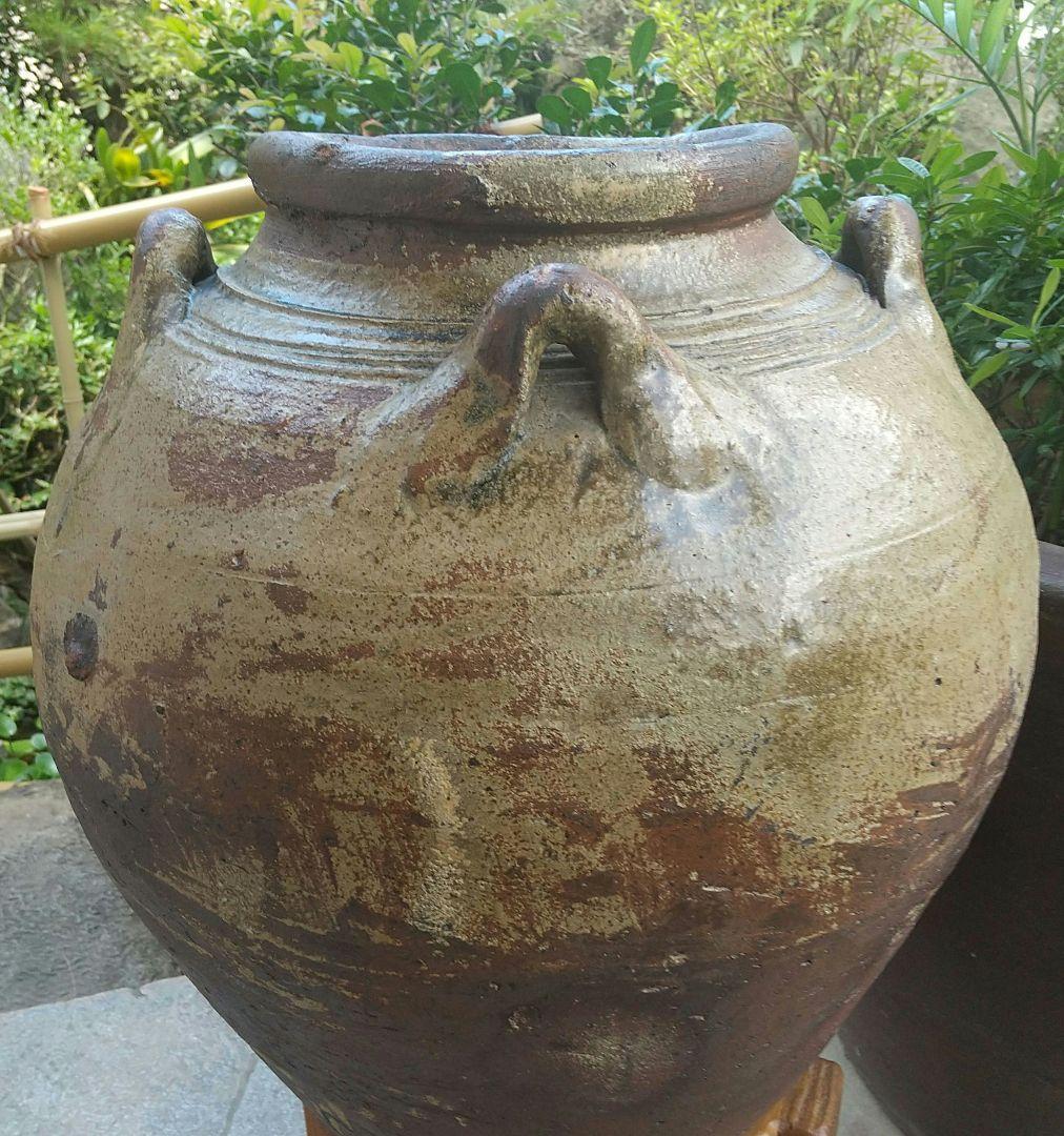 【時代南蛮甕】　四耳南蛮大甕