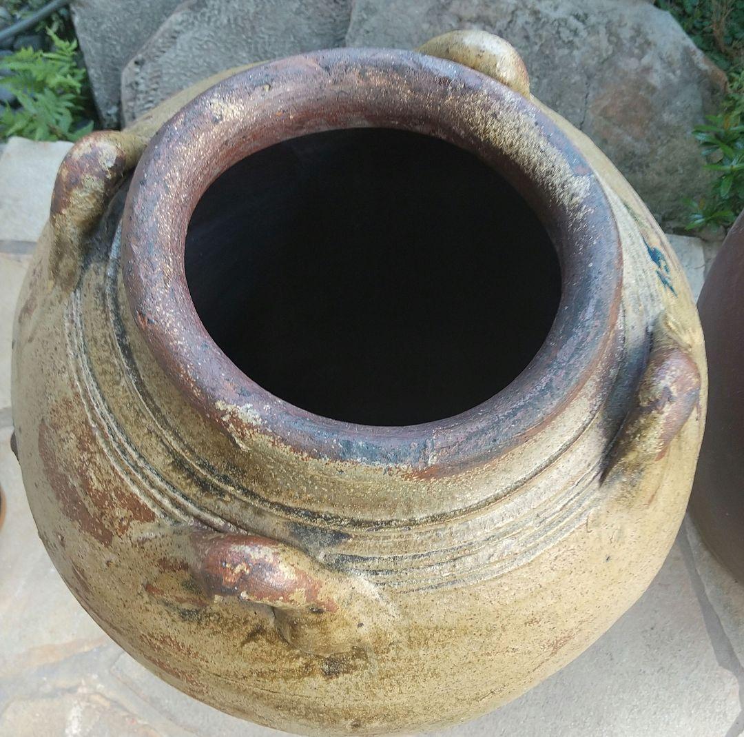 【時代南蛮甕】　四耳南蛮大甕