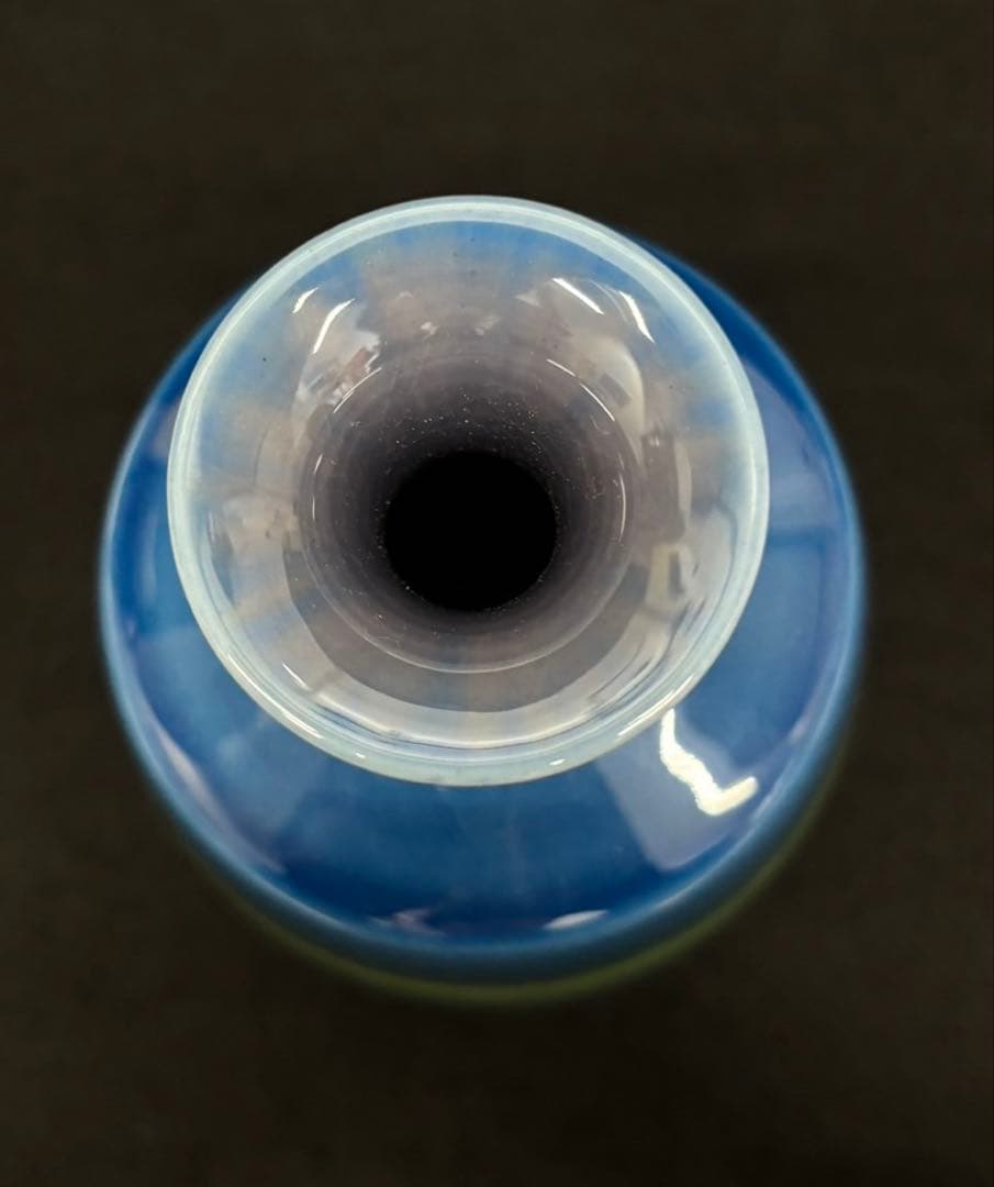 【徳田八十吉 / 花瓶 】人間国宝 柳雨軒 三代 (正彦)作 九谷焼 未使用品