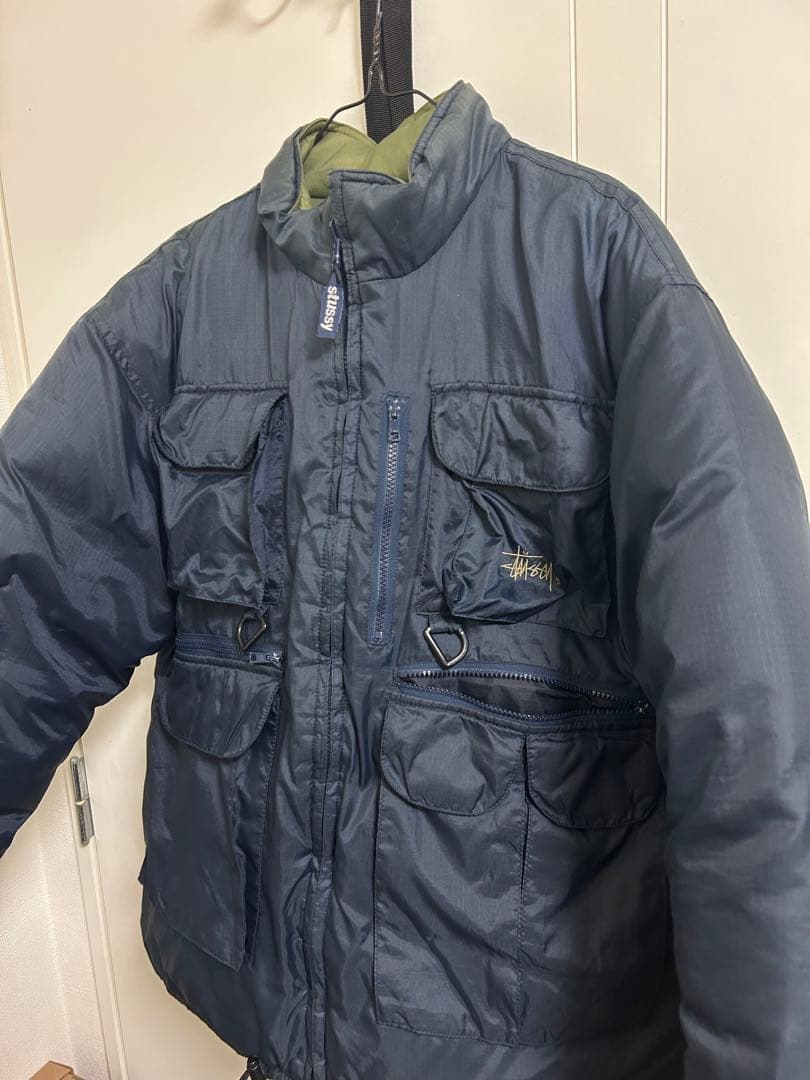 stussy 90s フィッシングジャケット　ダウン ストゥーシー
