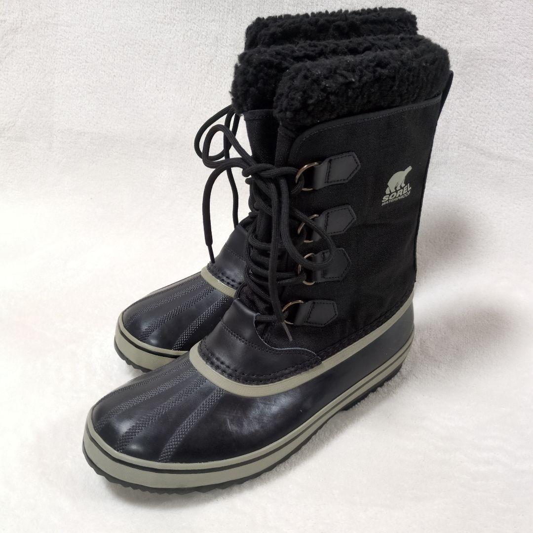 SOREL ソレル 29cm スノーブーツ 雪靴 黒 ブラック 防水