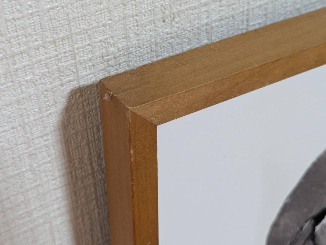 【真作】版画　リトグラフ　馬の戯れ　モノクロ版画　アート作品　Z34