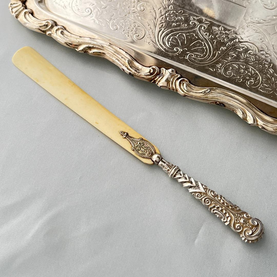 【Adie & Lovekin Ltd】【純銀ハンドル】レターナイフ 1889年