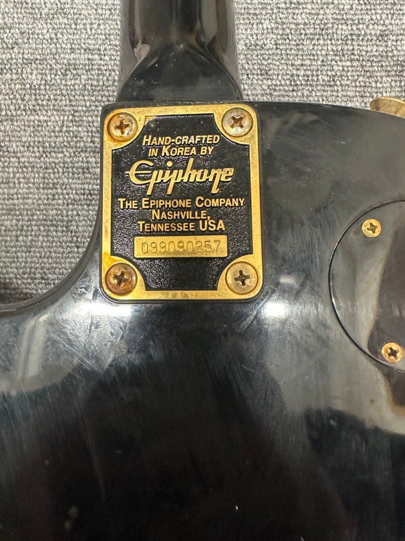 Epiphone レスポール エレキギター ブラック/ゴールド