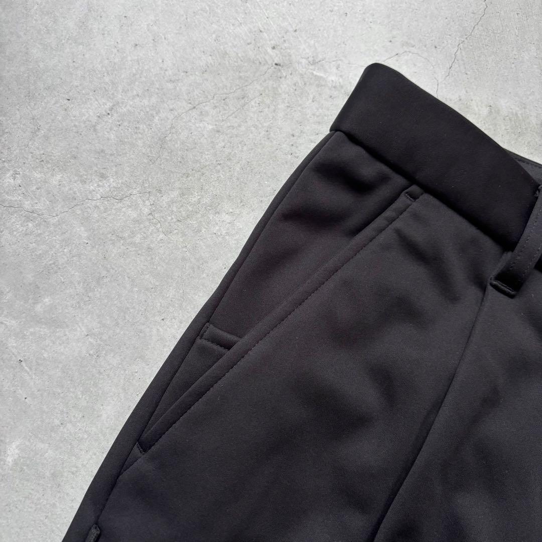 【美品】nano universe GOLF 防風裏フリース1タックパンツ 黒L
