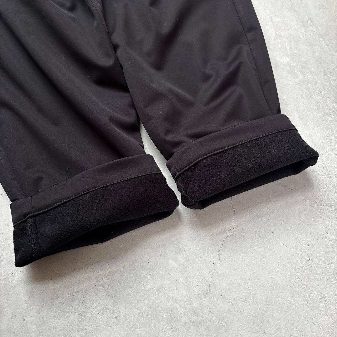 【美品】nano universe GOLF 防風裏フリース1タックパンツ 黒L