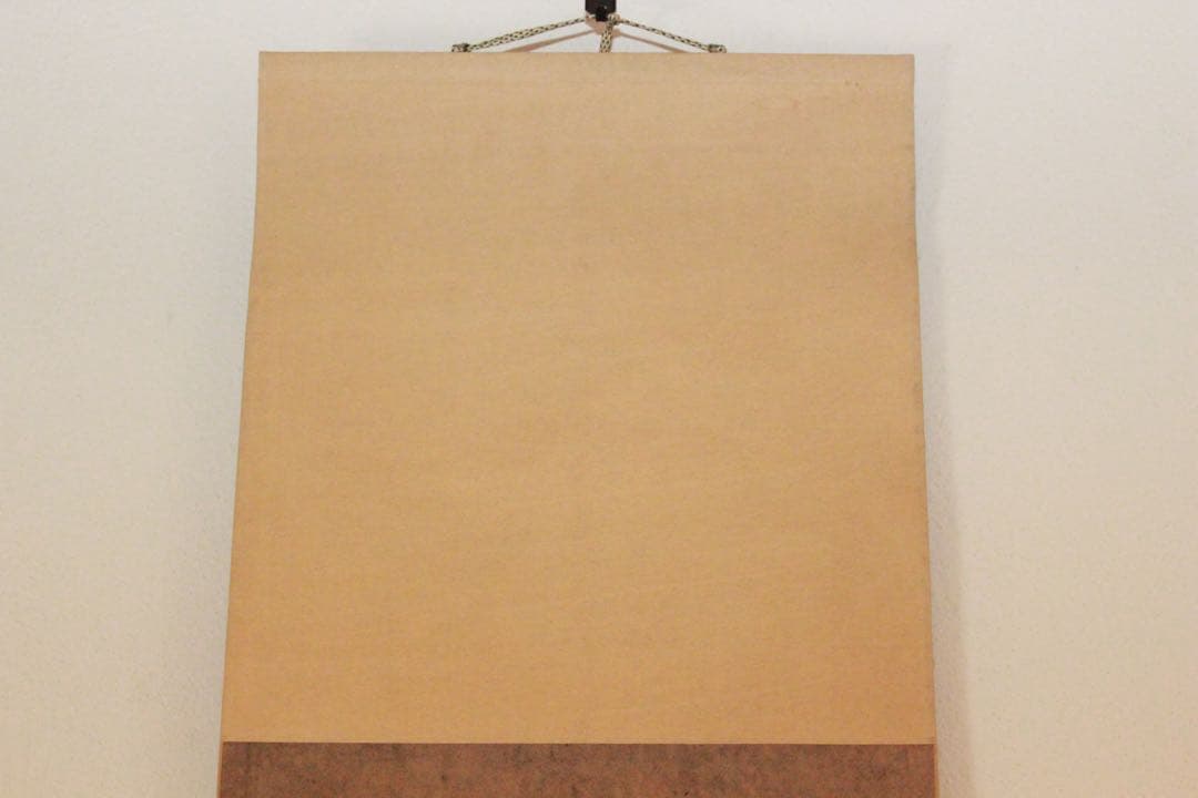 No5181 掛軸　浄三葉ノ真言　紺紙金字　紙本　古書　仏教美術　書画　送料無料