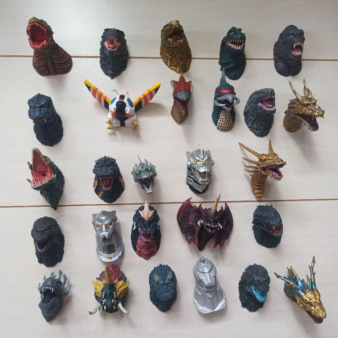 ゴジラ　モンスターヘッドマグネット　27体セット