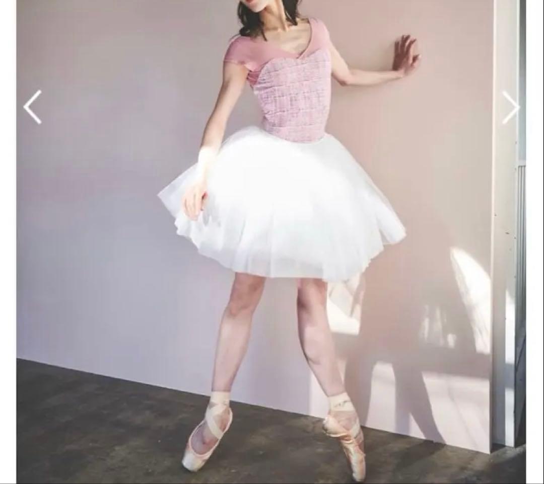 stina スティナ　レオタード　復刻版　ツイード　ピンク　M バレエ