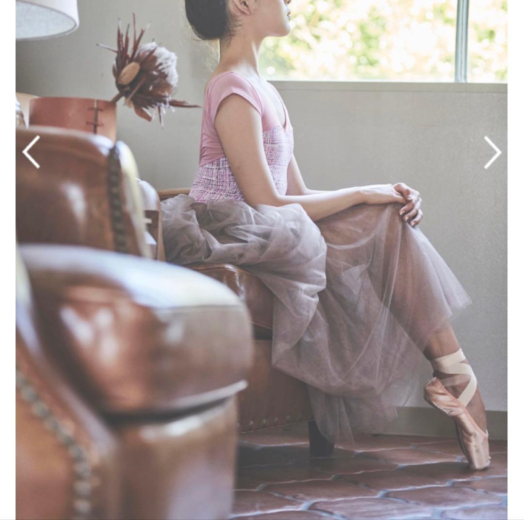 stina スティナ　レオタード　復刻版　ツイード　ピンク　M バレエ