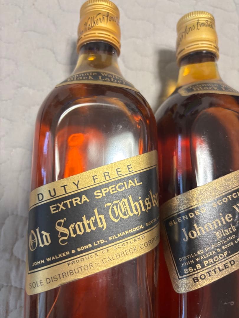 Johnnie Walker Black Label 2本セット　古酒
