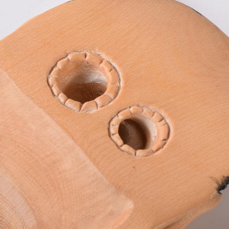 時代提げ物　木彫　面根付　能面　お面　般若面　C　7796