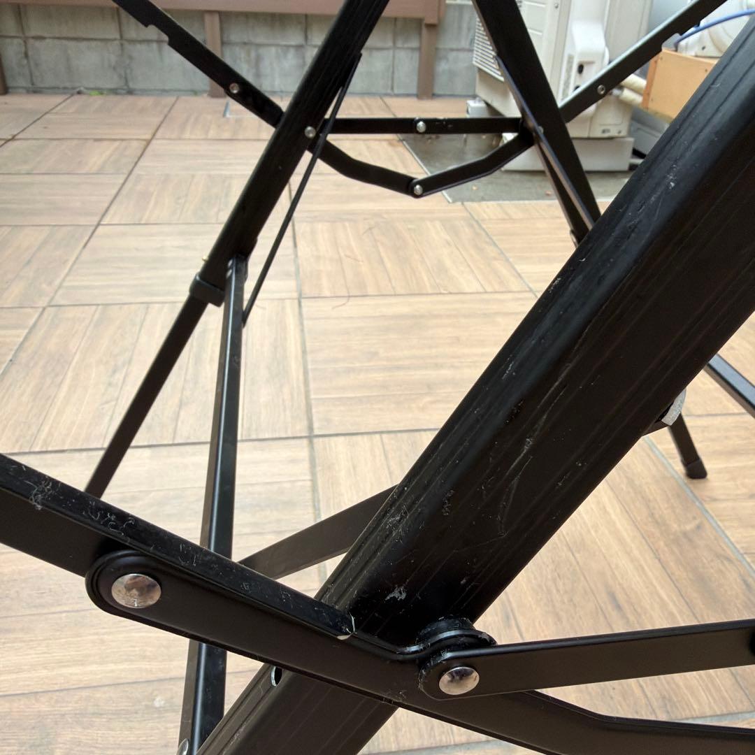 オガワ　３ハイ＆ローテーブル　タフメッシュ　ブラック