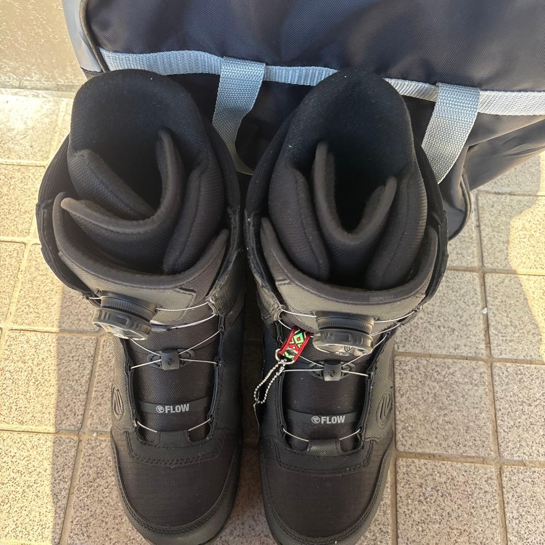 FLOW スノーボードブーツ ブラック 収納バッグ付き