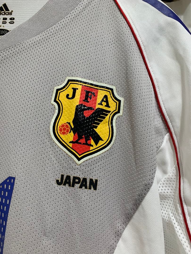 戸田和幸 21番 ユニフォーム 日本代表 2002年 日韓 w杯 アウェイ L