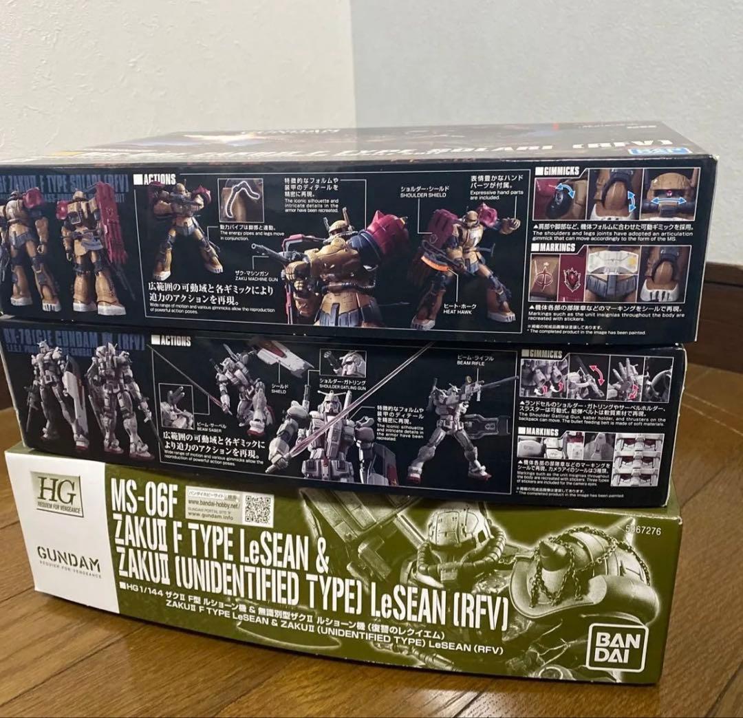 ガンダムEX ザクIIF型 ソラリ ルショーン 3点まとめ売り 復讐のレクイエム