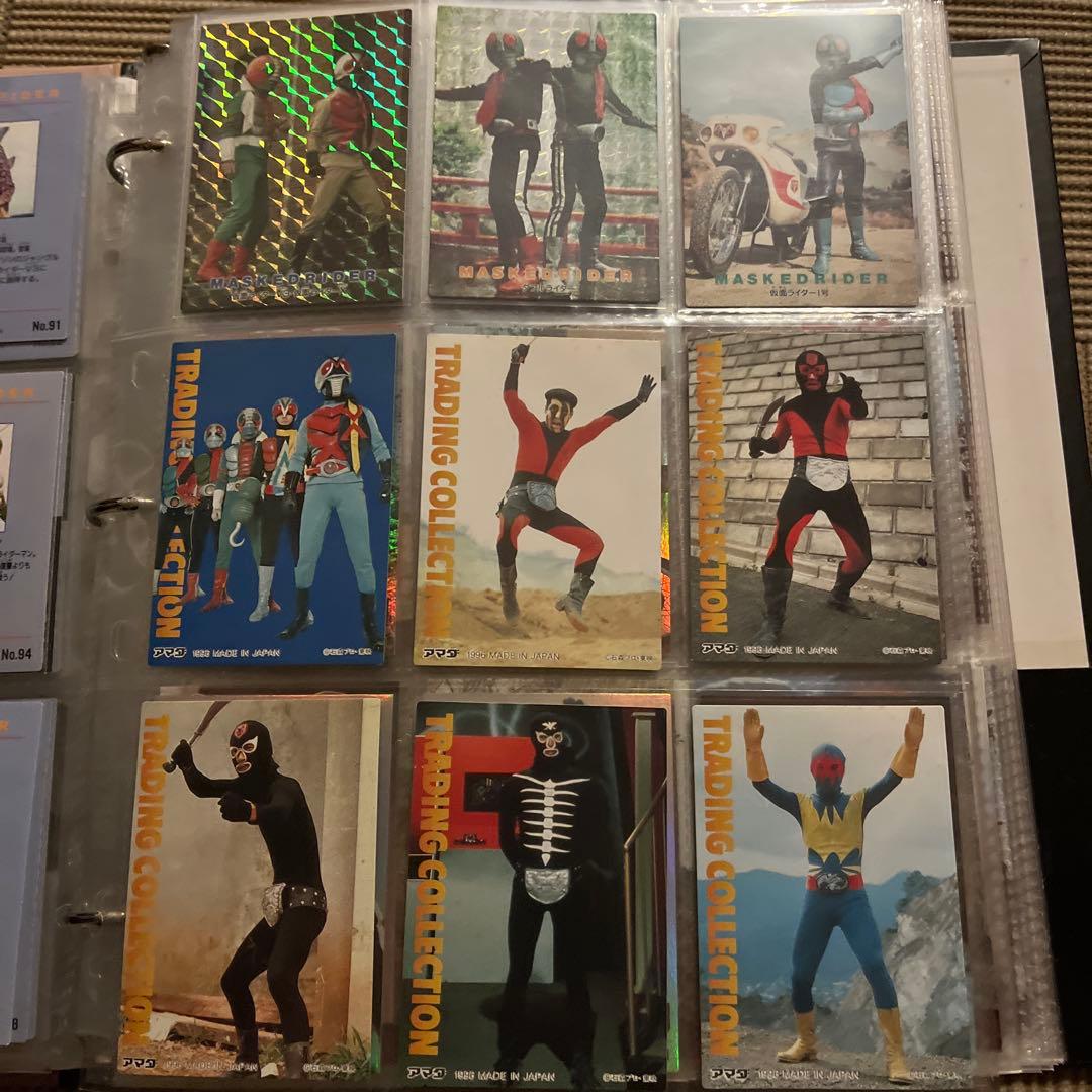 アマダ仮面ライダーカード.アマダ1996 1.2号第1弾コンプ当選有り、V3.X