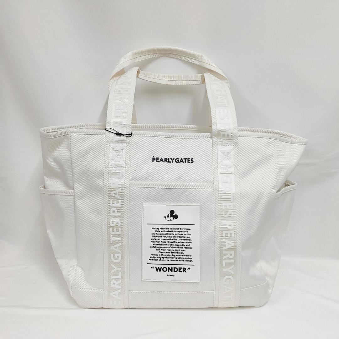○★新品 未使用 PEARLY GATES ミッキーコラボ 定番ロッカーバッグ