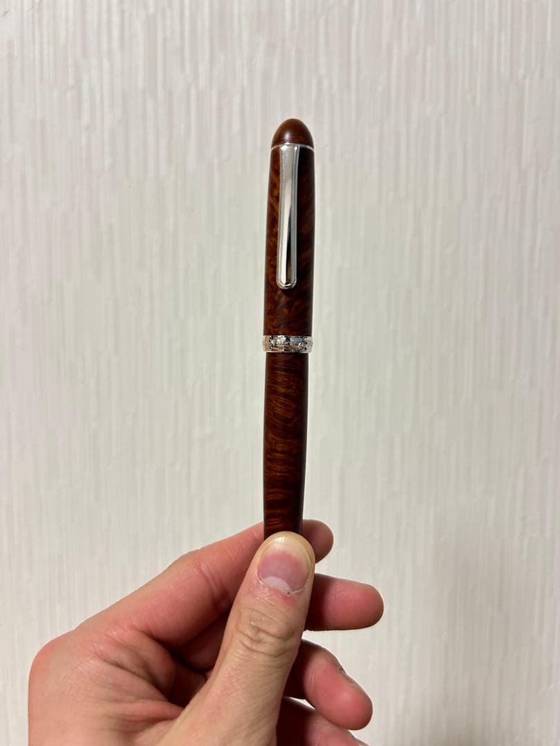 廃盤 中屋万年筆 ブライヤー 中軟 特軟加工 ロジウム