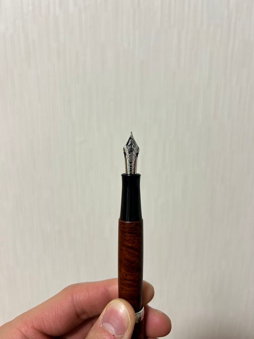 廃盤 中屋万年筆 ブライヤー 中軟 特軟加工 ロジウム