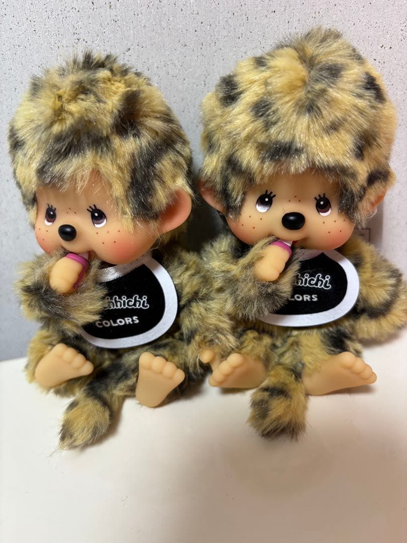 モンチッチcolorsヒョウ柄キーチェーン2体セット