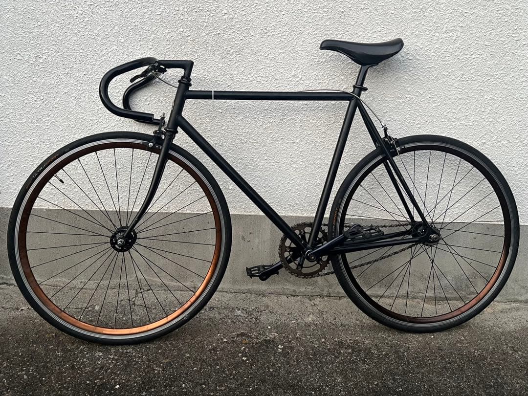 Fuji feather フジ フェザー ブラック 58cm シートポスト固着有