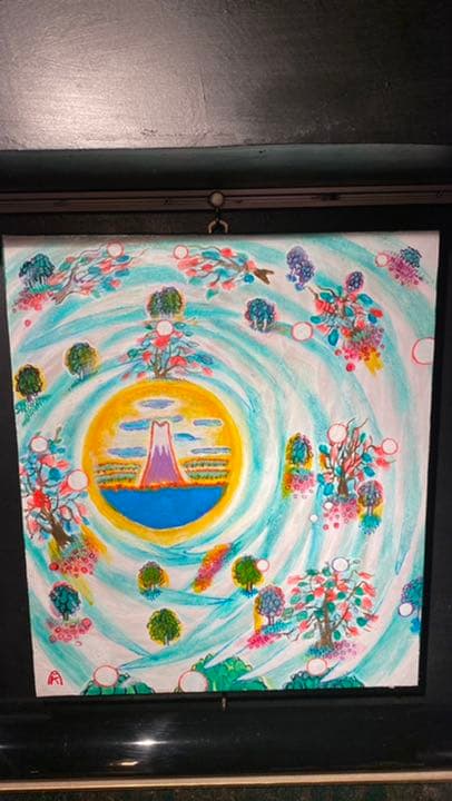 【アクリル画】 商品名 「春の風」　額なし　10号