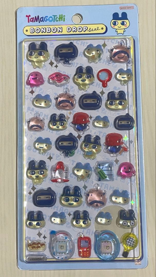 ボンボンドロップシール たまごっち 和柄 サンリオミニ まめっち ハピダンブイ