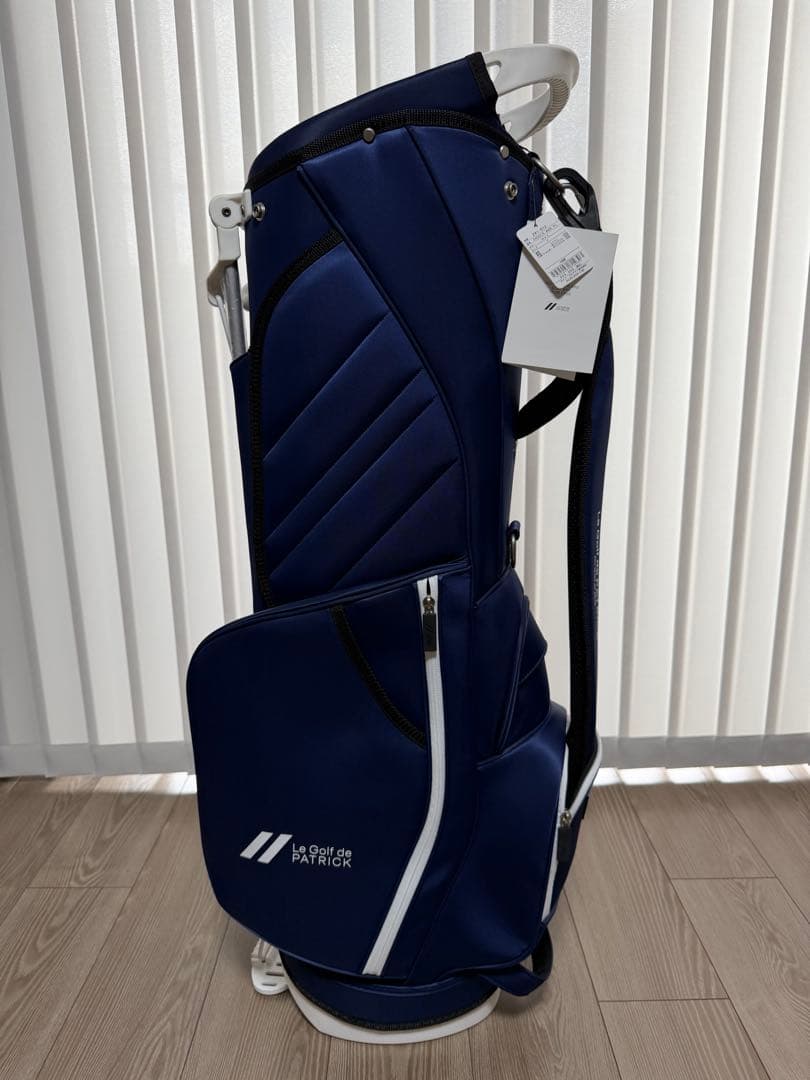 新品未使用　パトリック　キャディバッグ　PATRICK GOLF ネイビー