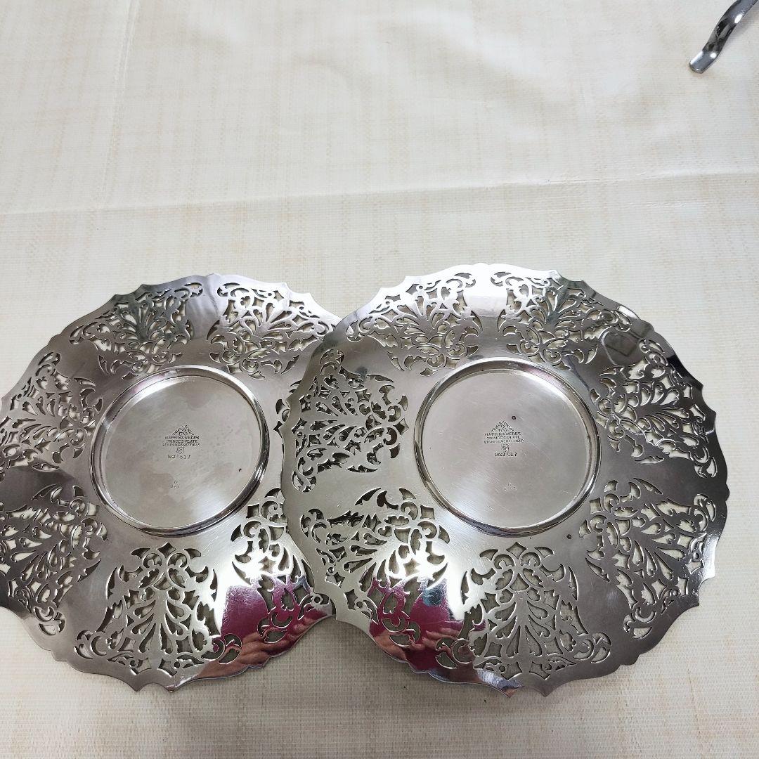 マッピン&ウェッブ　シルバー ケーキスタンド 2段　アフタヌーンティー　希少